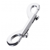 Серебристый двухсторонний карабин TOYFA Metal - ToyFa - купить с доставкой в Коломне