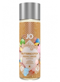 Смазка на водной основе Candy Shop Butterscotch с ароматом ирисок - 60 мл. - System JO - купить с доставкой в Коломне