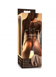 Коричневый мастубратор-вагина Nicole s Kitty - Blush Novelties - в Коломне купить с доставкой