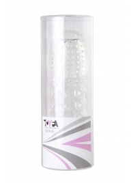 Прозрачная закрытая гелевая насадка - 13,5 см. - Toyfa Basic - в Коломне купить с доставкой