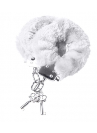Наручники с белой меховой опушкой - ToyFa - купить с доставкой в Коломне