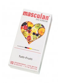 Жёлтые презервативы Masculan Ultra Tutti-Frutti с фруктовым ароматом - 10 шт. - Masculan - купить с доставкой в Коломне