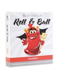 Стимулирующий презерватив-насадка Roll   Ball Cherry - Sitabella - купить с доставкой в Коломне