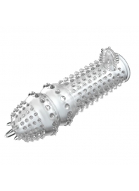 Закрытая прозрачная насадка Crystal sleeve - 14,2 см. - Erowoman-Eroman - в Коломне купить с доставкой