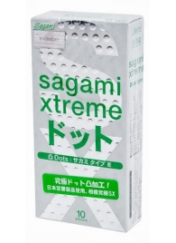 Презервативы Sagami Xtreme Type-E с точками - 10 шт. - Sagami - купить с доставкой в Коломне