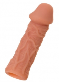 Телесная реалистичная насадка KOKOS Extreme Sleeve 05 с дополнительной стимуляцией - 12,7 см. - KOKOS - в Коломне купить с доставкой