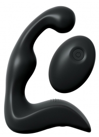 Черный вибромассажер простаты с пультом ДУ Control P-Spot Pro - Pipedream - в Коломне купить с доставкой