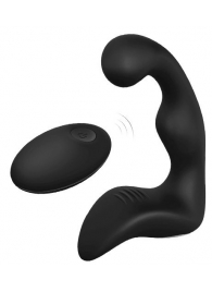 Черный вибромассажер простаты REMOTE BOOTY PLEASER - Dream Toys - в Коломне купить с доставкой