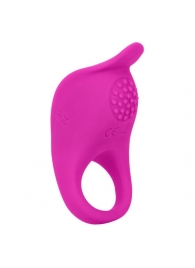 Ярко-розовое эрекционное виброкольцо Silicone Rechargeable Teasing Enhancer - California Exotic Novelties - в Коломне купить с доставкой