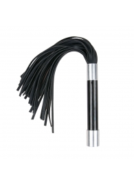 Черная плеть Easytoys Flogger With Metal Grip - 38 см. - Easy toys - купить с доставкой в Коломне