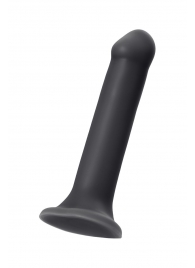 Черный фаллос на присоске Silicone Bendable Dildo XL - 20 см. - Strap-on-me - купить с доставкой в Коломне