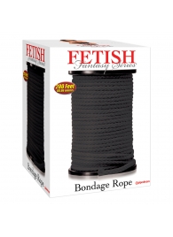 Черная веревка для связывания Bondage Rope - 60,9 м. - Pipedream - купить с доставкой в Коломне