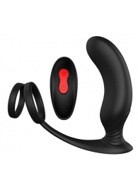 Черный массажер простаты REMOTE P-PLEASER - Dream Toys - в Коломне купить с доставкой