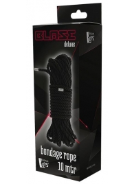 Черная веревка для бондажа BONDAGE ROPE - 10 м. - Dream Toys - купить с доставкой в Коломне