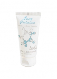 Увлажняющий лубрикант на водной основе Love Protection - 50 мл. - Lola Games - купить с доставкой в Коломне