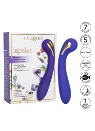 Фиолетовый вибромассажер с электростимуляцией Intimate Estim Petite G Wand - 19 см. - California Exotic Novelties - купить с доставкой в Коломне