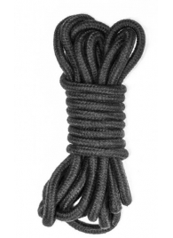 Черная веревка Do Not Disturb - 5 м. - Lola Games - купить с доставкой в Коломне