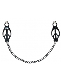 Зажимы на соски Darkside с цепочкой - Lola Games - купить с доставкой в Коломне