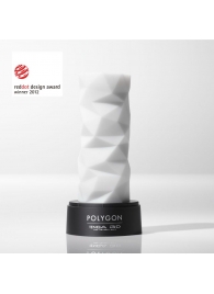 Белый 3D мастурбатор POLYGON - Tenga - в Коломне купить с доставкой