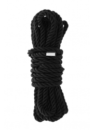 Черная веревка для шибари DELUXE BONDAGE ROPE - 5 м. - Dream Toys - купить с доставкой в Коломне