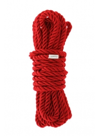 Красная веревка для шибари DELUXE BONDAGE ROPE - 5 м. - Dream Toys - купить с доставкой в Коломне