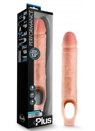 Телесный реалистичный фаллоудлинитель 10 Inch Silicone Cock Sheath Penis Extender - 25,4 см. - Blush Novelties - в Коломне купить с доставкой