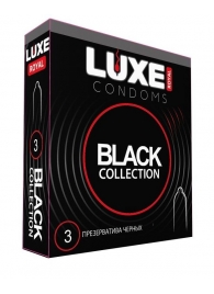 Черные презервативы LUXE Royal Black Collection - 3 шт. - Luxe - купить с доставкой в Коломне