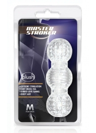 Прозрачный фигурный мастурбатор Master Stroker - Blush Novelties - в Коломне купить с доставкой