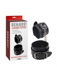 Черные наручники Be good Wrist Cuffs - Chisa - купить с доставкой в Коломне