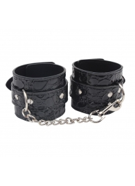 Черные наручники Be good Wrist Cuffs - Chisa - купить с доставкой в Коломне