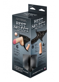 Черный пояс для женщин BEST SELECT с 3 насадками - LOVETOY (А-Полимер) - купить с доставкой в Коломне