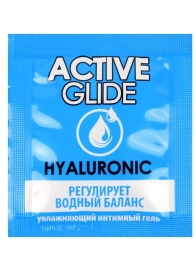 Лубрикант на водной основе Active Glide с гиалуроновой кислотой - 3 гр. - Биоритм - купить с доставкой в Коломне