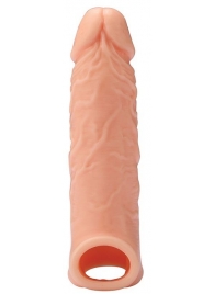 Телесная насадка EXTENDER WITH BALL STRAP 6.5 - 17 см. - Dream Toys - в Коломне купить с доставкой