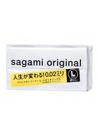 Презервативы Sagami Original 0.02 L-size увеличенного размера - 10 шт. - Sagami - купить с доставкой в Коломне