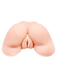 Телесная вибровагина Julie с 2 рабочими отверстиями - Baile - в Коломне купить с доставкой