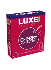 Презервативы с ароматом вишни LUXE Royal Cherry Collection - 3 шт. - Luxe - купить с доставкой в Коломне