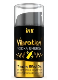 Жидкий интимный гель с эффектом вибрации Vibration! Vodka Energy - 15 мл. - INTT - купить с доставкой в Коломне