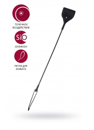 Черный гладкий стек с тонкой ручкой - 48 см. - ToyFa - купить с доставкой в Коломне