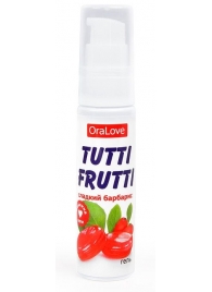 Гель-смазка Tutti-frutti со вкусом барбариса - 30 гр. - Биоритм - купить с доставкой в Коломне