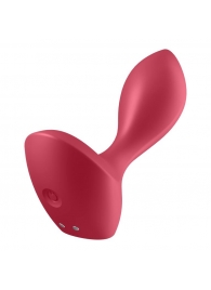 Красный вибромассажёр простаты Satisfyer Backdoor Lover - 14 см. - Satisfyer - в Коломне купить с доставкой
