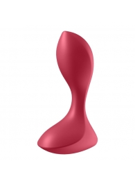 Красный вибромассажёр простаты Satisfyer Backdoor Lover - 14 см. - Satisfyer - в Коломне купить с доставкой