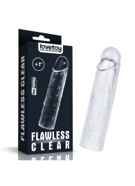 Прозрачная насадка-удлинитель Flawless Clear Penis Sleeve Add 1 - 15,5 см. - Lovetoy - в Коломне купить с доставкой