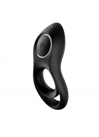 Черное эрекционное виброкольцо Legendary Duo - Satisfyer - в Коломне купить с доставкой