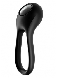 Черное эрекционное виброкольцо Majestic Duo - Satisfyer - в Коломне купить с доставкой