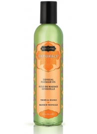 Массажное масло Naturals Tropical Mango с ароматом манго - 236 мл. - Kama Sutra - купить с доставкой в Коломне