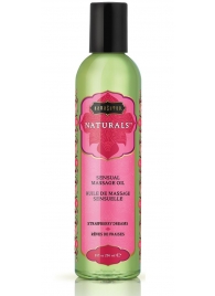 Массажное масло Naturals Strawberry Dreams с ароматом клубники - 236 мл. - Kama Sutra - купить с доставкой в Коломне