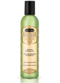 Массажное масло Naturals Vanilla Sandalwood с ароматом ванили и сандала - 236 мл. - Kama Sutra - купить с доставкой в Коломне