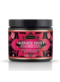 Пудра для тела Honey Dust Body Powder с ароматом клубники - 170 гр. - Kama Sutra - купить с доставкой в Коломне