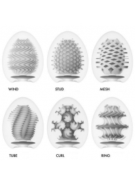 Набор из 6 мастурбаторов Tenga EGG IV с различным рельефом - Tenga - в Коломне купить с доставкой