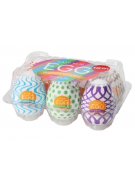 Набор из 6 мастурбаторов Tenga EGG IV с различным рельефом - Tenga - в Коломне купить с доставкой